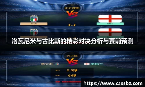 洛瓦尼米与古比斯的精彩对决分析与赛前预测